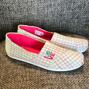 Toms Multicolor Plaid Slip-On Shoes
